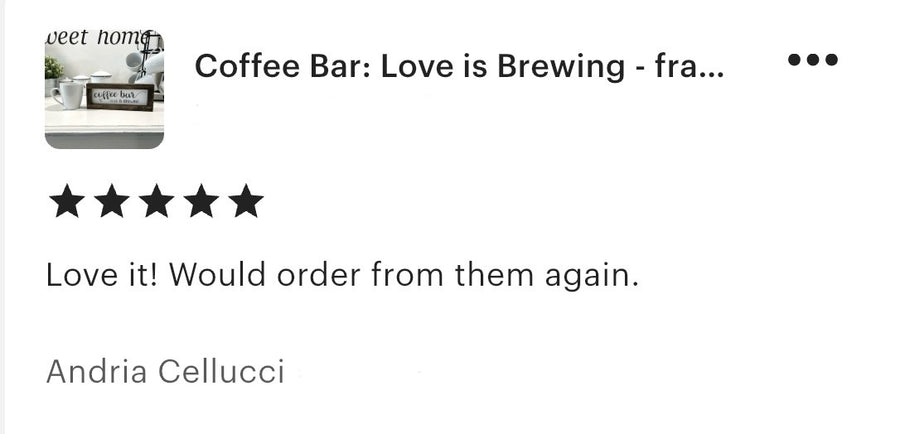 Coffee Bar Love is Brewing