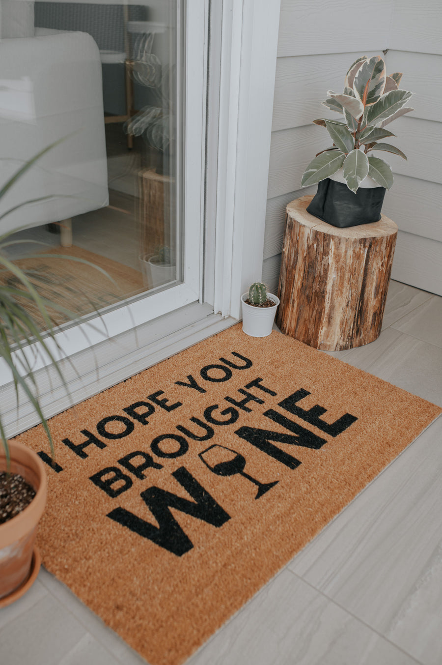 I Hope You Brought Wine | doormat
