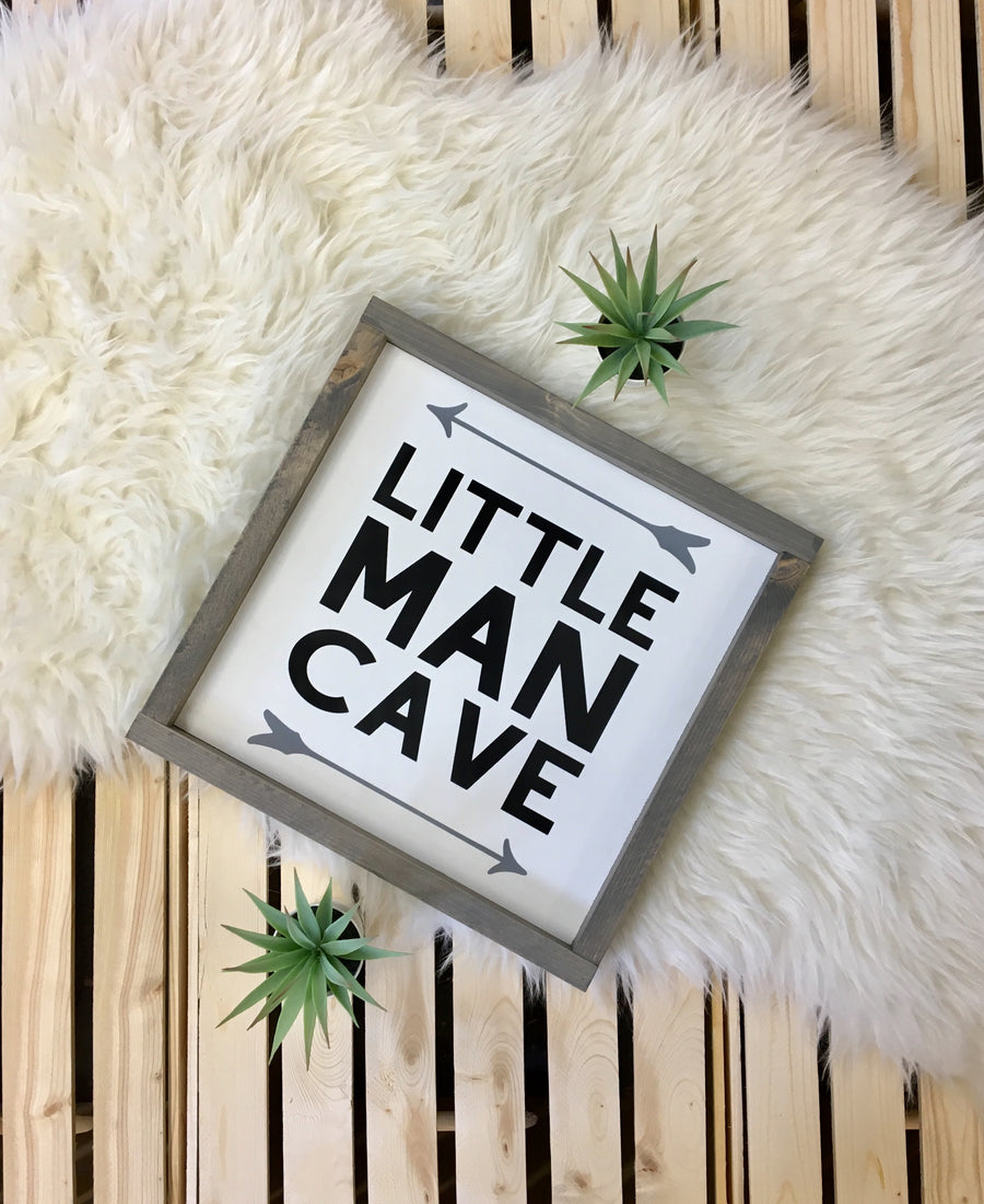 Little Man Cave - Wooden Arrow Designs